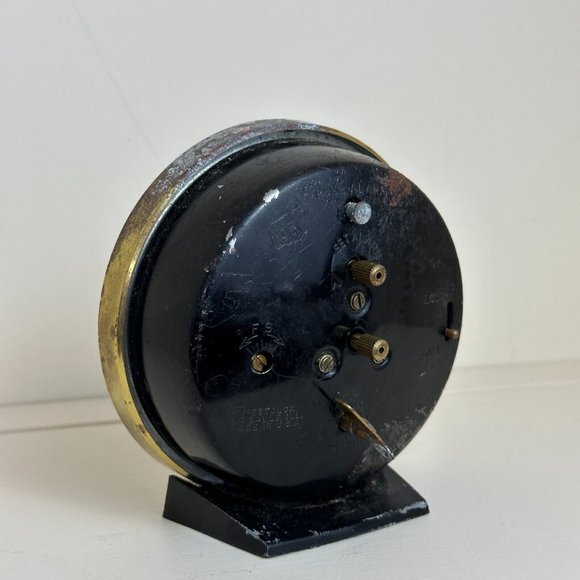 SOLD Vintage MCM Westclox Big Ben Black Gold Wind Up Round Shape Alarm Clock - Picture 3 of 16